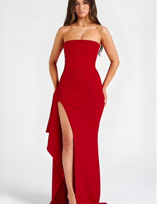 Valentina Rousseau | Strapless Evening Maxi Dress For Women