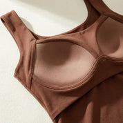 Brooke Lawson | Built-In Bra Tank Top in Warm Mocha For Women