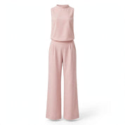 Matilda Fairweather | Blush Wide-Leg Two Piece Set For Women