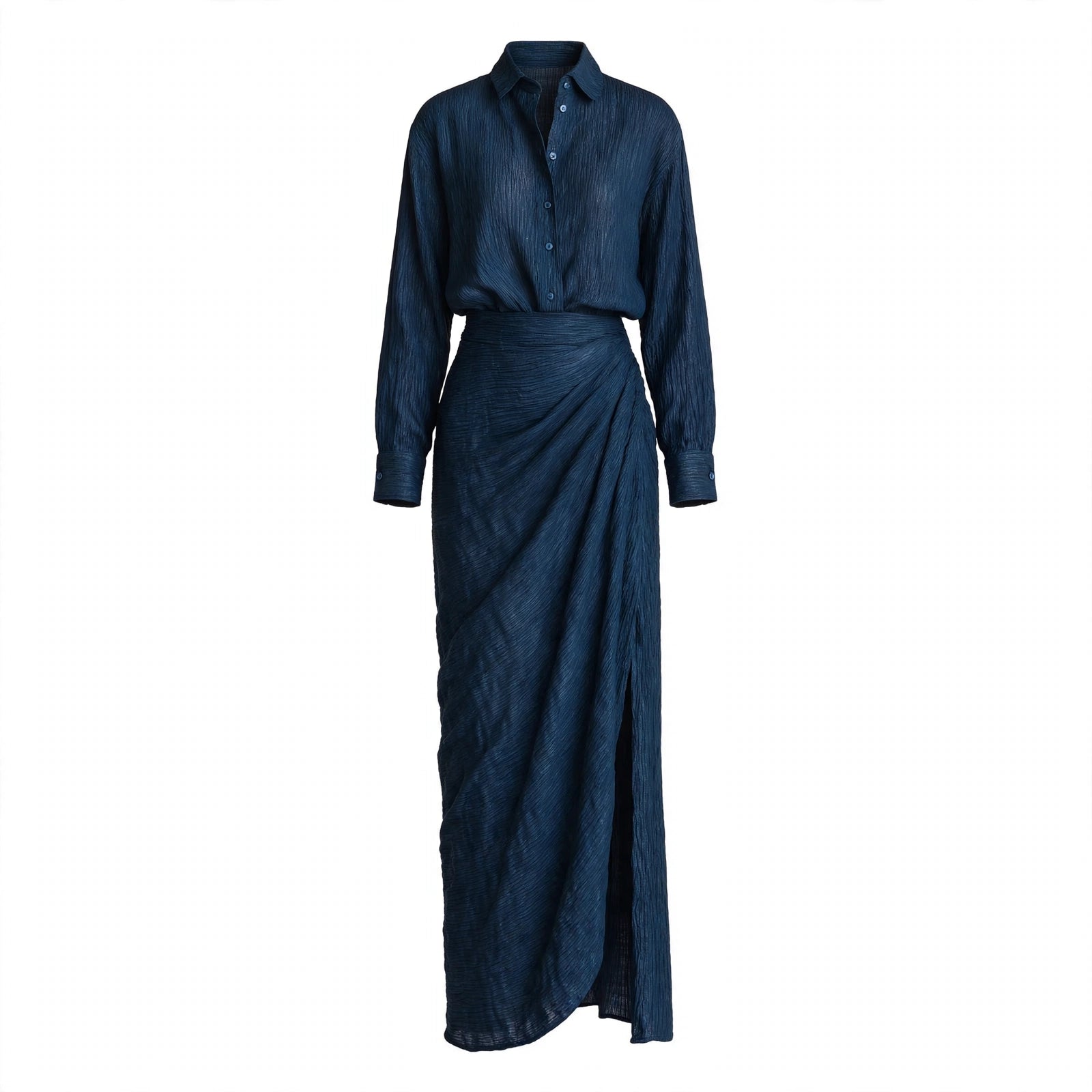 Rhiannon Sutcliffe | Linen Blend Shirt & Skirt Set For Women