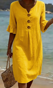Beatrice Holloway | Relaxed Cotton Mini Dress For Women