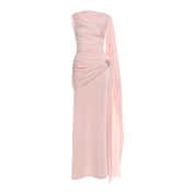 Willow Rowe | Draped Cape-Sleeve Maxi Dress For Women