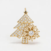 Star | Gold Rotatable Snowflake Christmas Earrings For Women