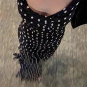 Hannah Young | Elegant Polka Dot Maxi Races Dress For Women