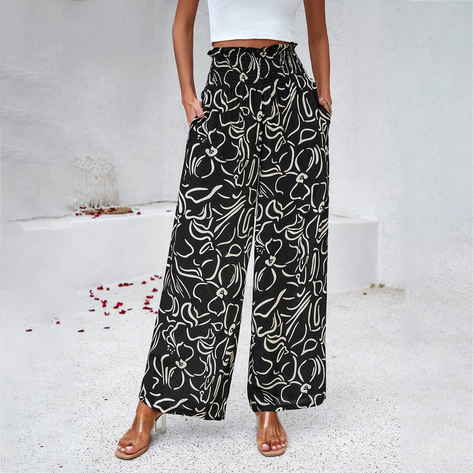 Eleanor Whitmore | High-Waist Wide-Leg Trousers For Women