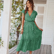 Charlotte Mitchell | Floral Wrap Summer Dress For Women