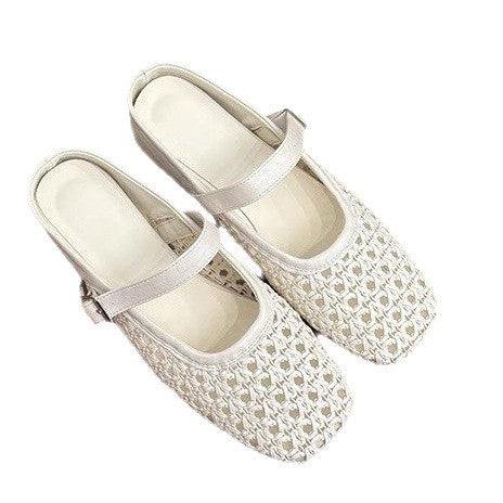 Adele Talwell | Woven Mary Jane Flats For Women