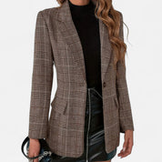Camille Laurent | Tailored Check Blazer For Women
