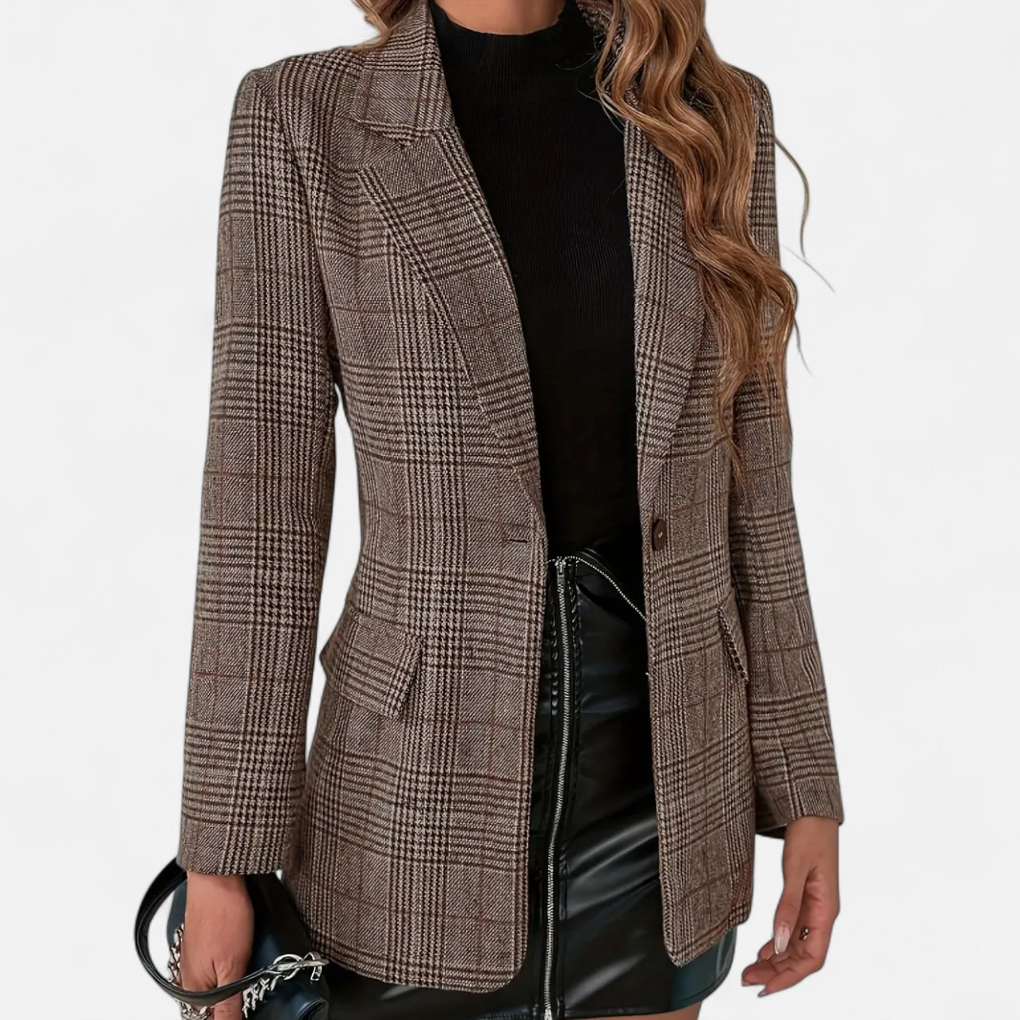 Camille Laurent | Tailored Check Blazer For Women