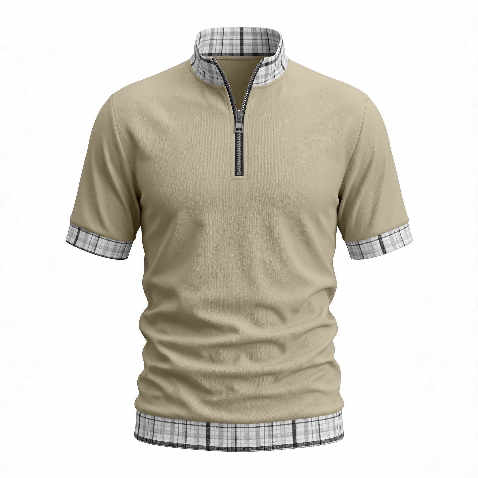 Benjamin Foster | Half-Zip Polo Shirt For Men