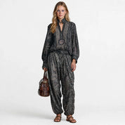 Bridget Harkness | Paisley Print Shirt & Trousers Set For Women