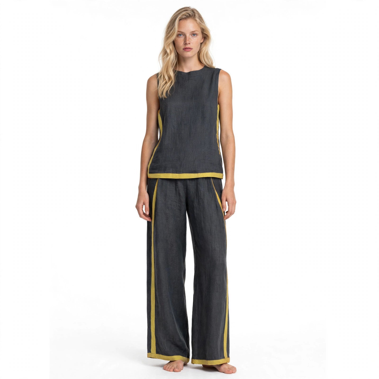Ivy Blackwell | Cotton Linen Two-Piece Set For Women