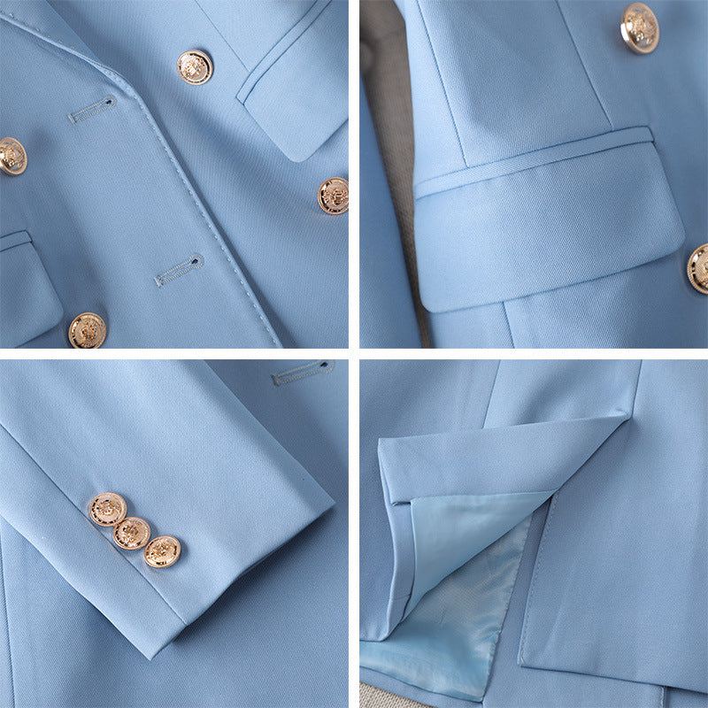 Camilla Fenstone | Double-Breasted Blazer & Trouser Set For Women