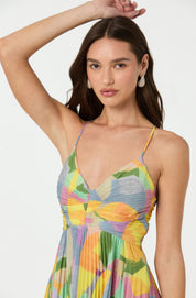 Amelia Sheppard | Pleated Floral Summer Dress For Women