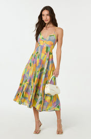 Amelia Sheppard | Pleated Floral Summer Dress For Women