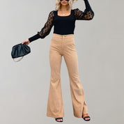 Giulia Bellini | High Waisted Flared Pants For Women