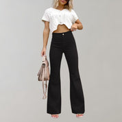 Giulia Bellini | High Waisted Flared Pants For Women