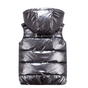 Harper Mitchell | Metallic Puffer Vest For Men