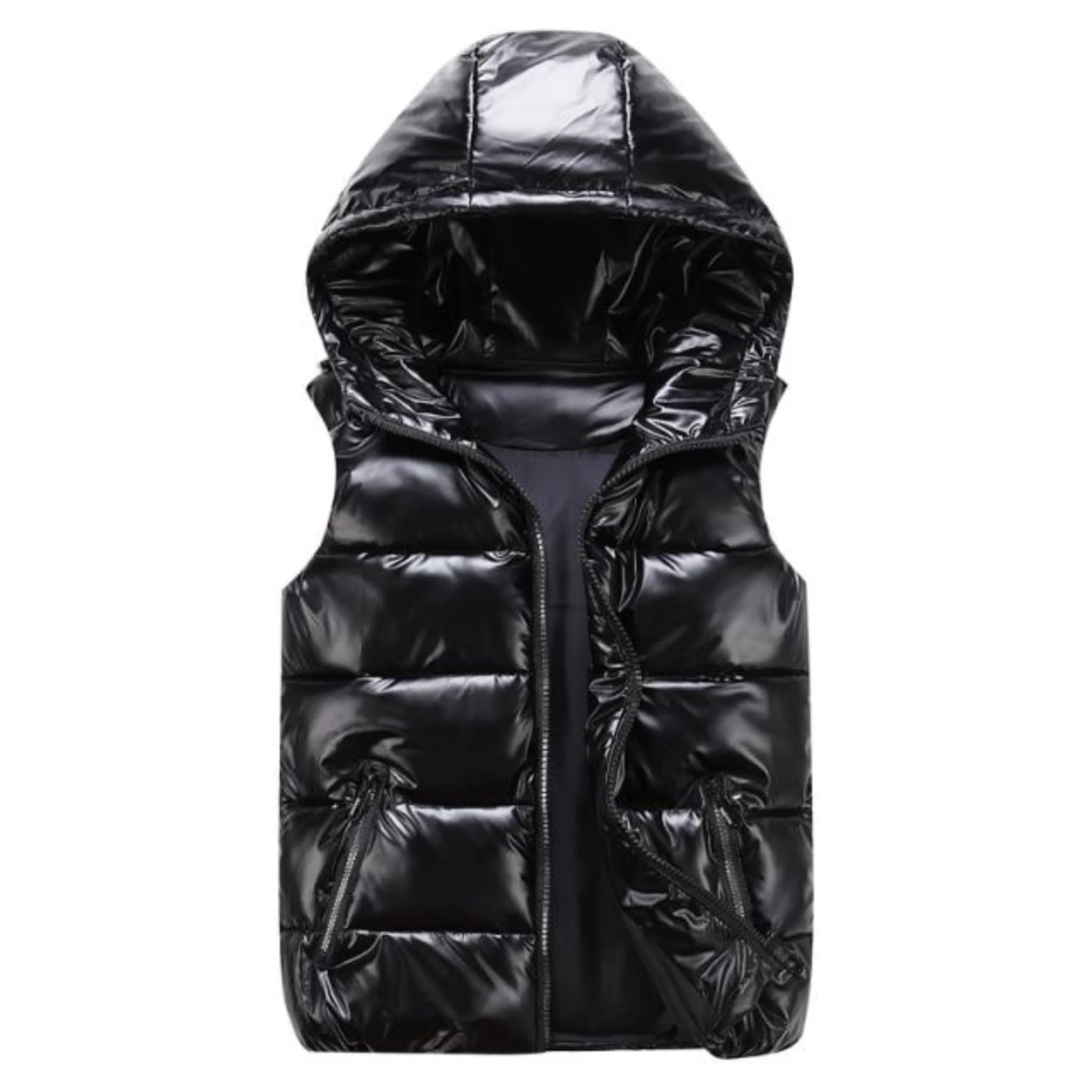 Harper Mitchell | Metallic Puffer Vest For Men