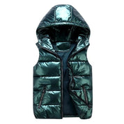 Harper Mitchell | Metallic Puffer Vest For Men