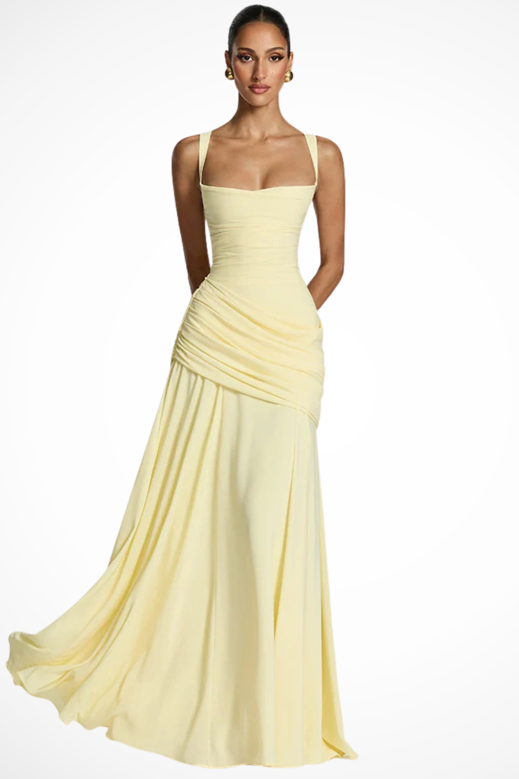Phoebe Hartington | Elegant Draped Evening Gown For Women