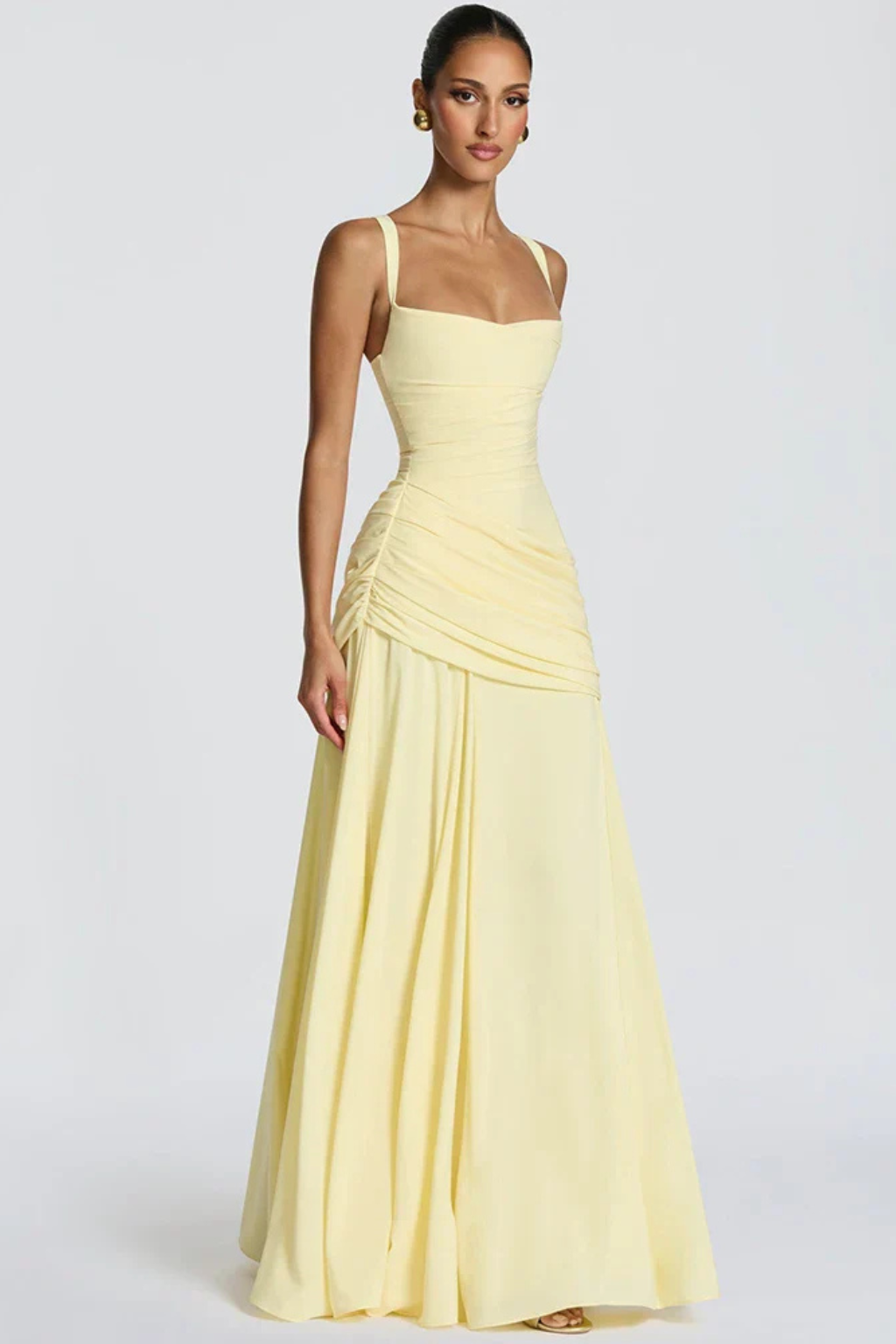 Phoebe Hartington | Elegant Draped Evening Gown For Women