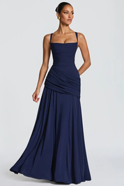 Phoebe Hartington | Elegant Draped Evening Gown For Women