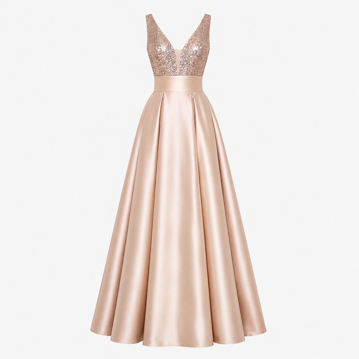 Amelia Robertson | Sequined Gown Formal Maxi Dress For Women