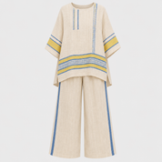 Amelia Paterson | Linen Striped Two-Piece Set For Women
