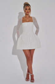 Arabella Kensington | Sparkling Long Sleeve Mini Dress For Women