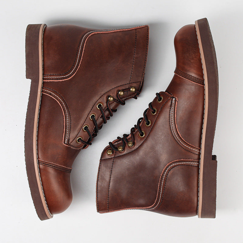 Alessandro Romano | Heritage Leather Work Boots For Men
