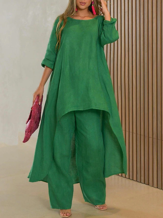 Gemma Alderton | Flowing Linen Two-Piece Set For Women