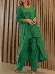 Gemma Alderton | Flowing Linen Two-Piece Set For Women