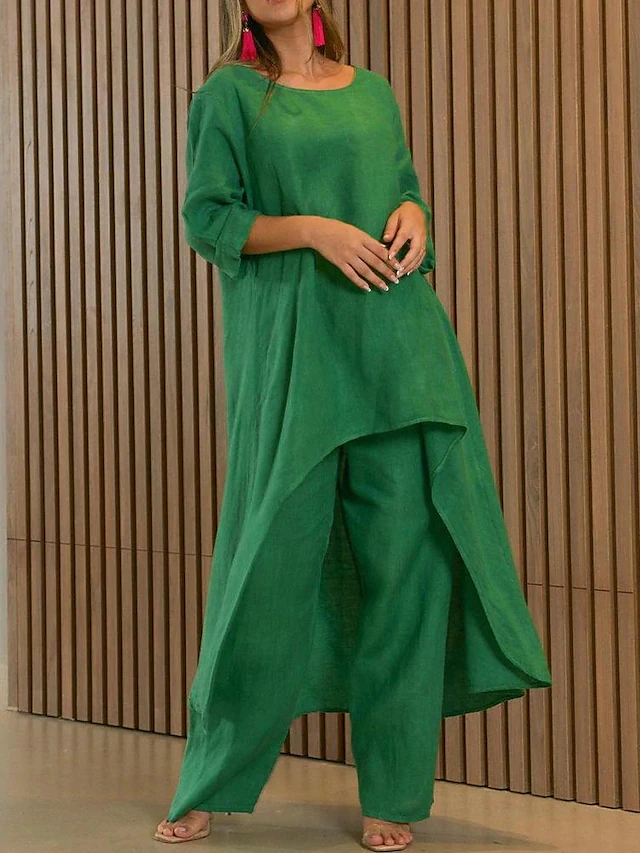 Gemma Alderton | Flowing Linen Two-Piece Set For Women
