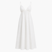 Ava Thornbury | Backless White Maxi Dress For Women