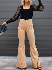 Briana DeLuca | Flared Corduroy Pants For Women