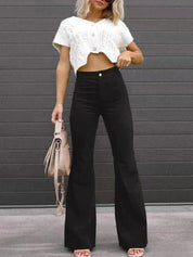Briana DeLuca | Flared Corduroy Pants For Women