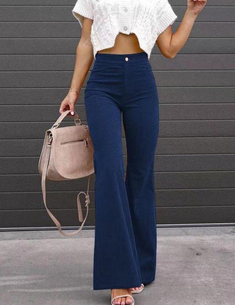 Briana DeLuca | Flared Corduroy Pants For Women