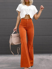 Briana DeLuca | Flared Corduroy Pants For Women