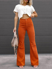 Briana DeLuca | Flared Corduroy Pants For Women