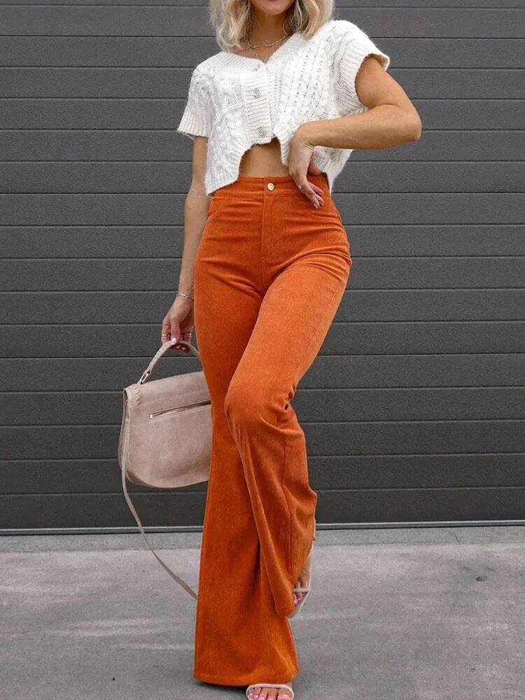 Sophie Delacroix | Tailored Flare Trousers For Women