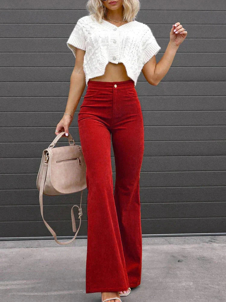 Sophie Delacroix | Tailored Flare Trousers For Women