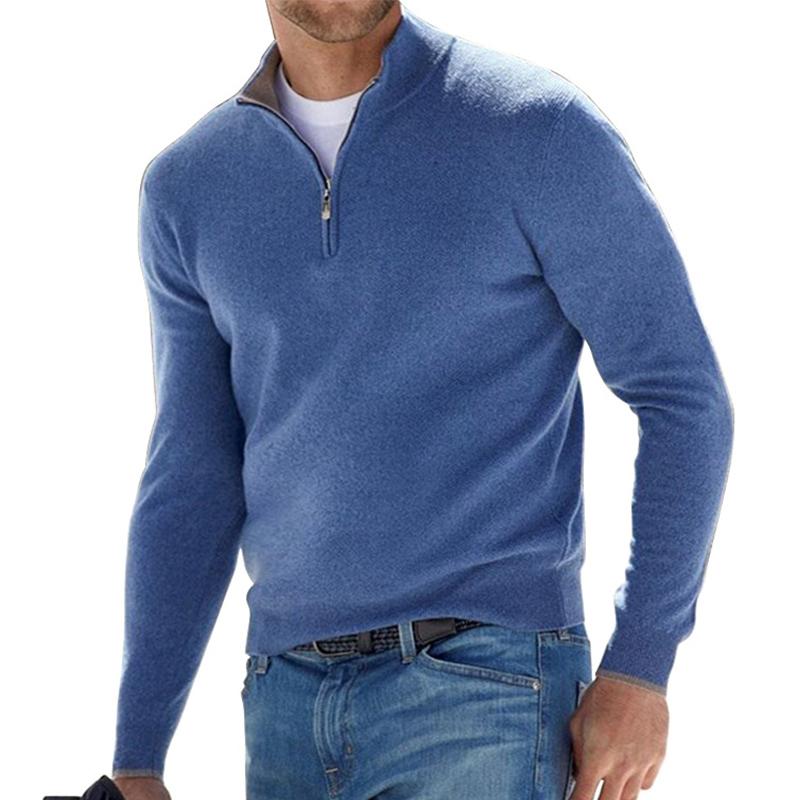 Owen Fletcher | Quarter-Zip Knit Sweater For Men