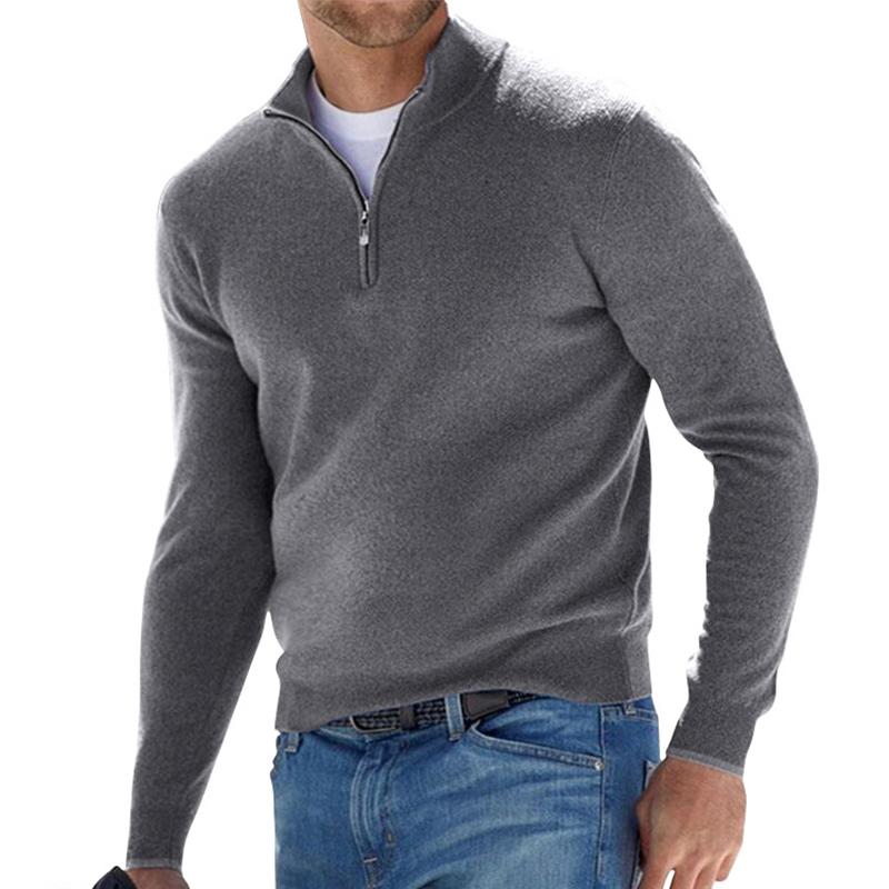 Owen Fletcher | Quarter-Zip Knit Sweater For Men