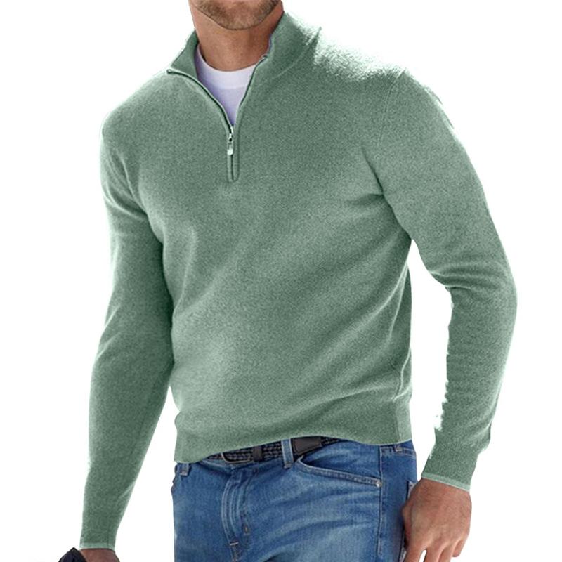Owen Fletcher | Quarter-Zip Knit Sweater For Men