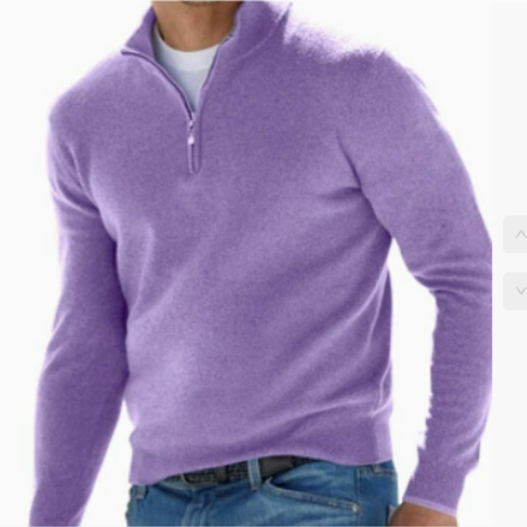 Owen Fletcher | Quarter-Zip Knit Sweater For Men