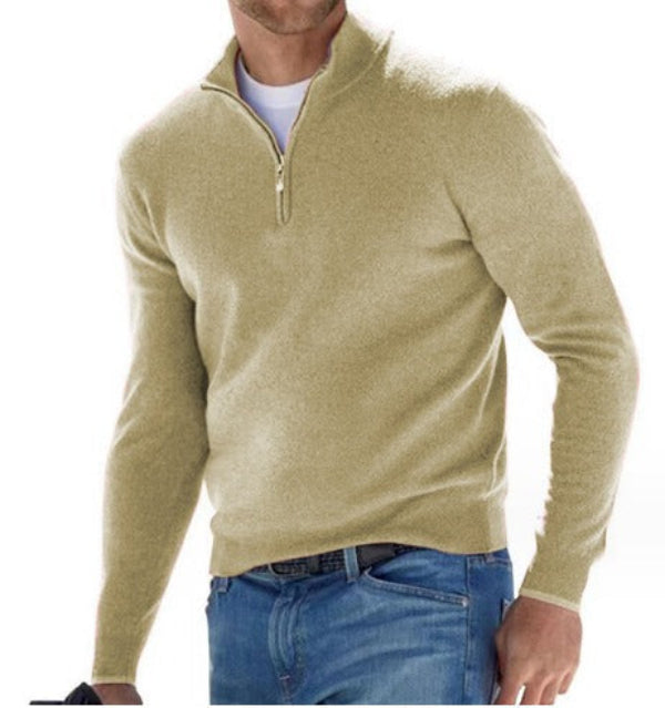 Owen Fletcher | Quarter-Zip Knit Sweater For Men