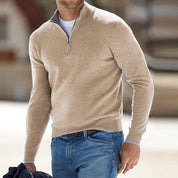 Owen Fletcher | Quarter-Zip Knit Sweater For Men