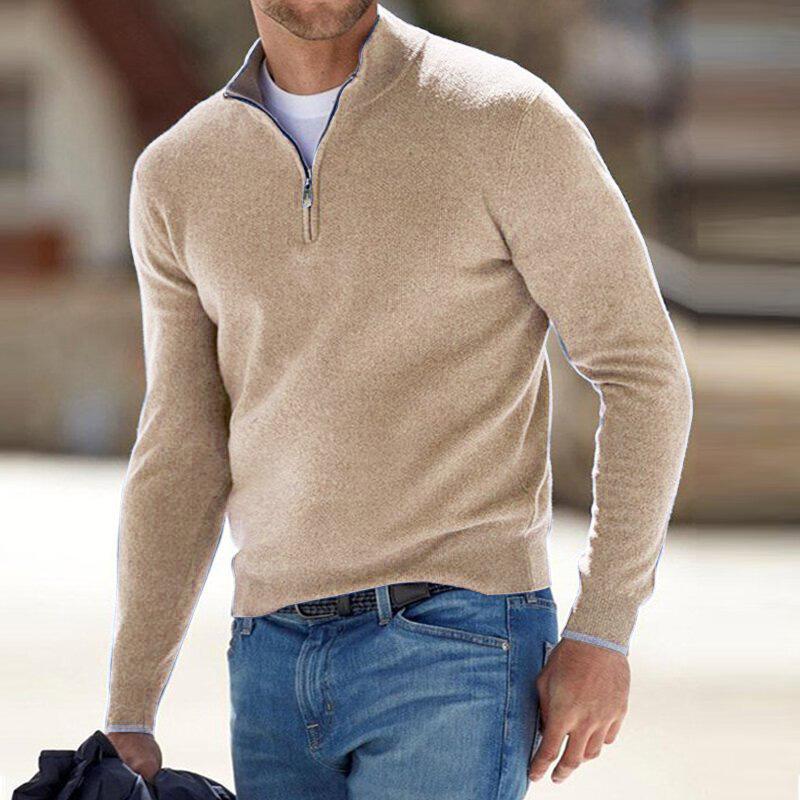 Owen Fletcher | Quarter-Zip Knit Sweater For Men