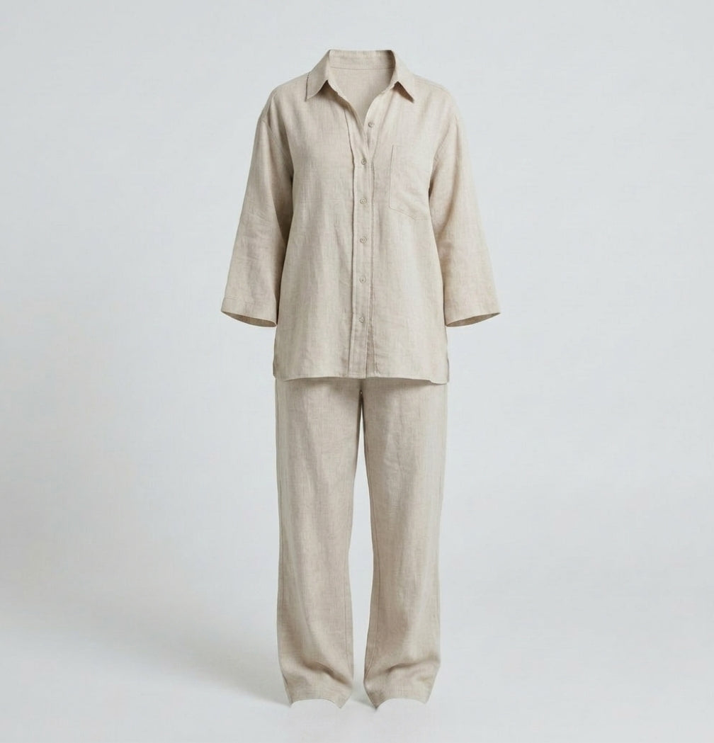 Charlotte Reid | Linen Two-Piece Set For Women